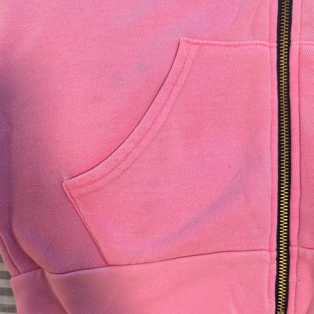 Aviator Nation Pink Zip Hoodie with Rainbow Logo - Picture 7 of 9